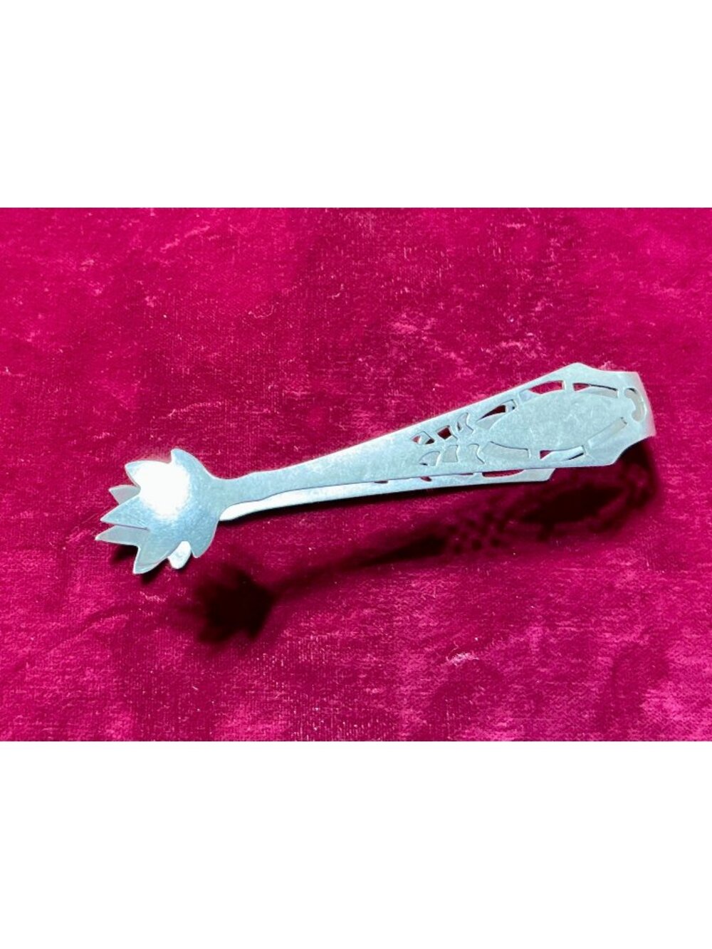 Vintage Sterling Silver Sugar Tongs R156